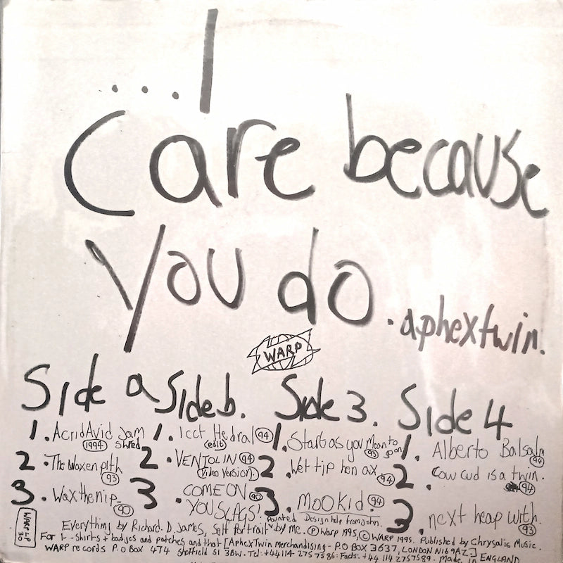 Aphex Twin – ...I Care Because You Do Back Cover
