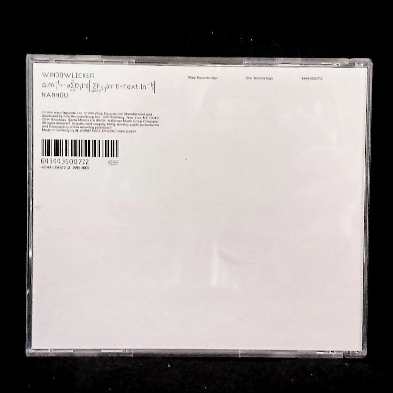 Aphex Twin – Windowlicker CD Back