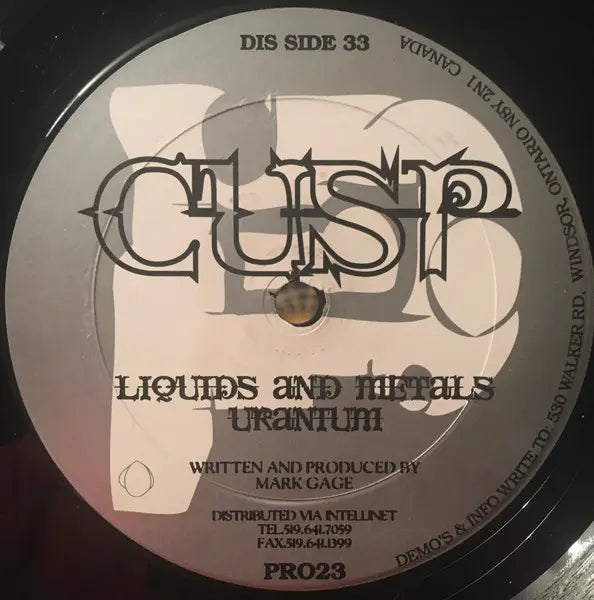 Cusp – Liquids And Metals Dis Side