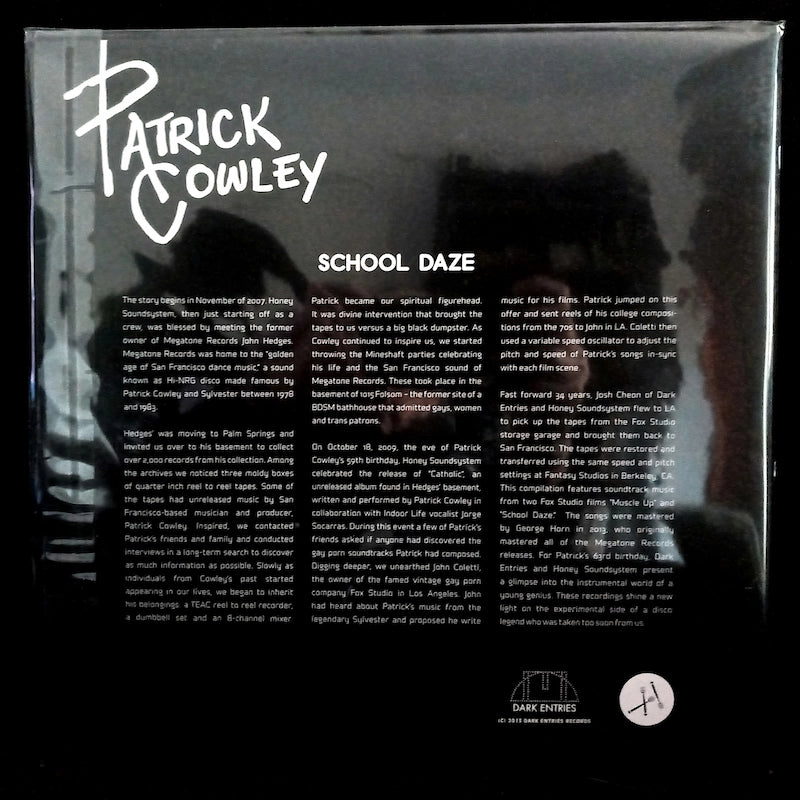 Patrick Cowley – School Daze Back Cover