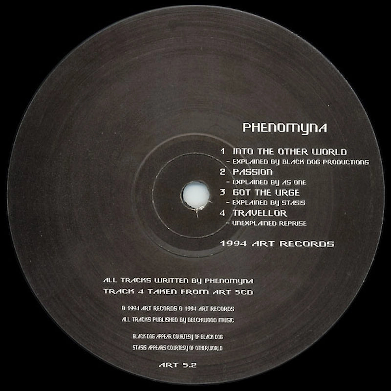 Phenomyna – ART 5.2 Black Vinyl - Applied Rhythmic Technology Side A