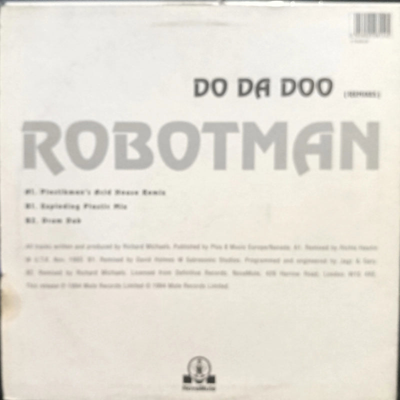 Robotman – Do Da Doo (Remixes) Back Cover