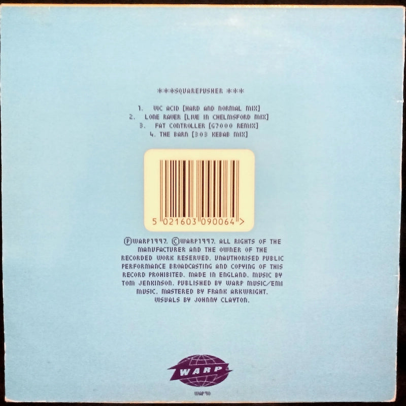 Squarepusher – Vic Acid Back Cover