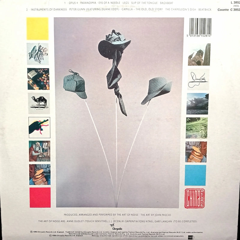 The Art Of Noise – In Visible Silence Back Cover