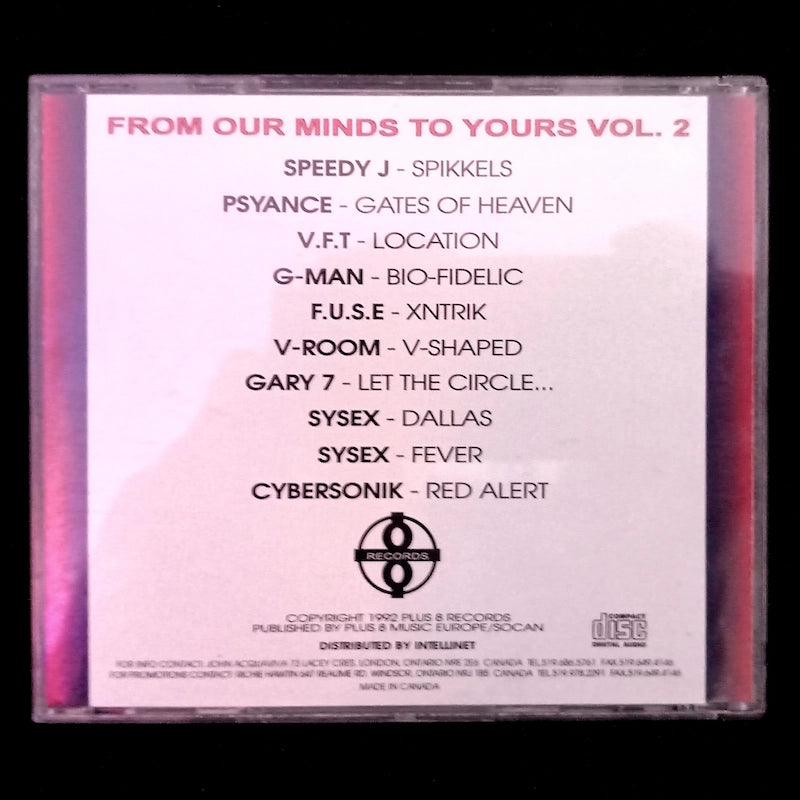 Various – From Our Minds To Yours Vol. 2 - Plus 8 PLUS8022CD Back