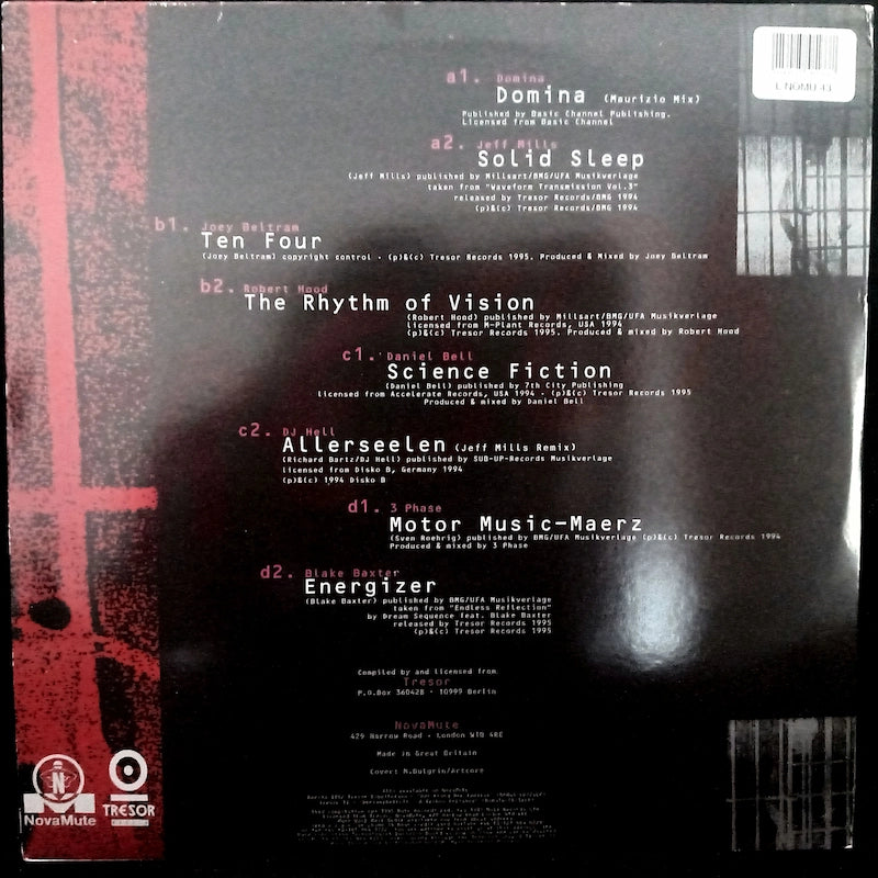 Various – Tresor 3 Ltd Edition Back Cover