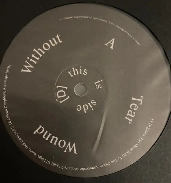 Various – Wound Without A Tear: Australian Ambient And Experimental Music 1993-2008 2x Black Vinyl DP005