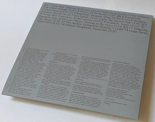 Various – Wound Without A Tear: Australian Ambient And Experimental Music 1993-2008 2x Black Vinyl DP005