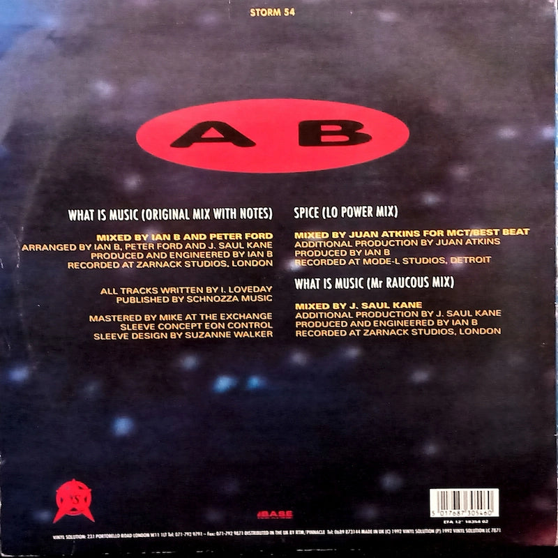 Eon – What Is Music / Spice (Juan Atkins Mix) Back