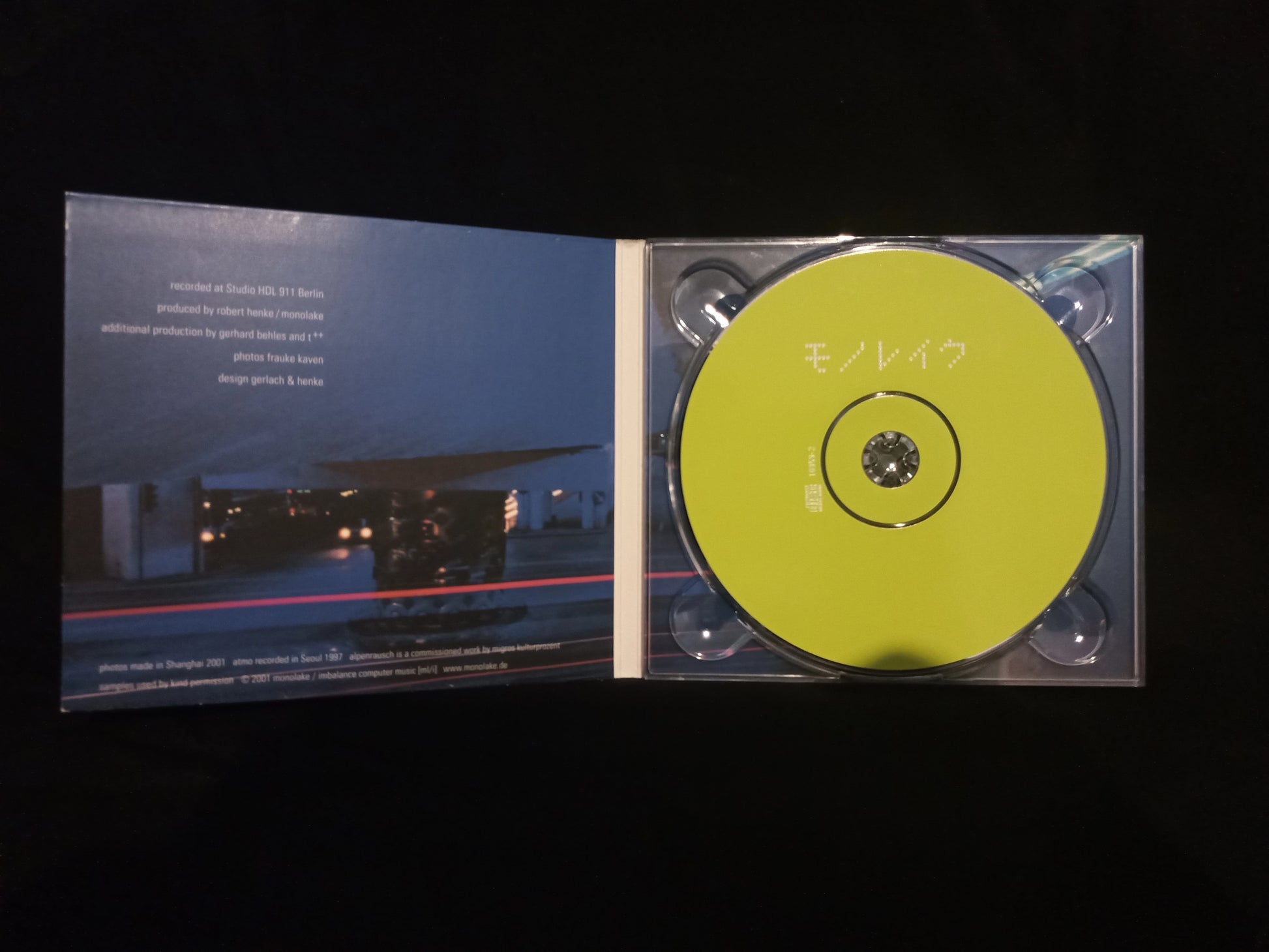 Monolake – Cinemascope CD ML009 Case