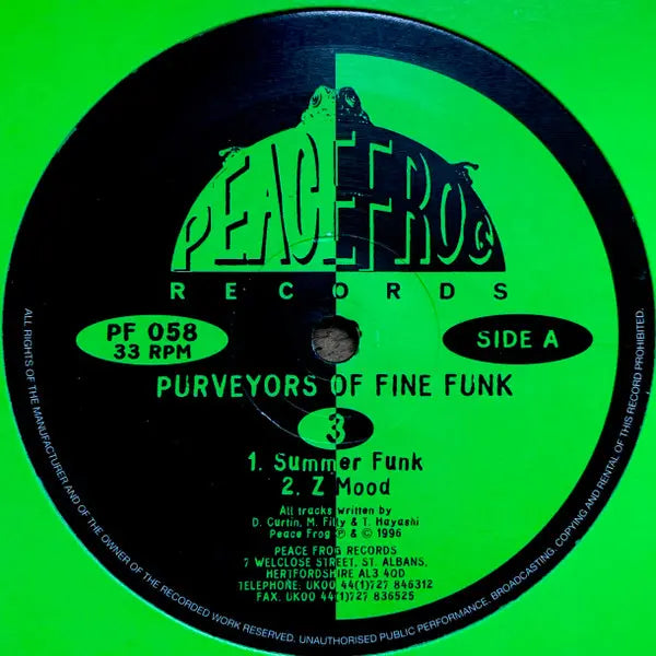 Purveyors Of Fine Funk – 3 Label Side A