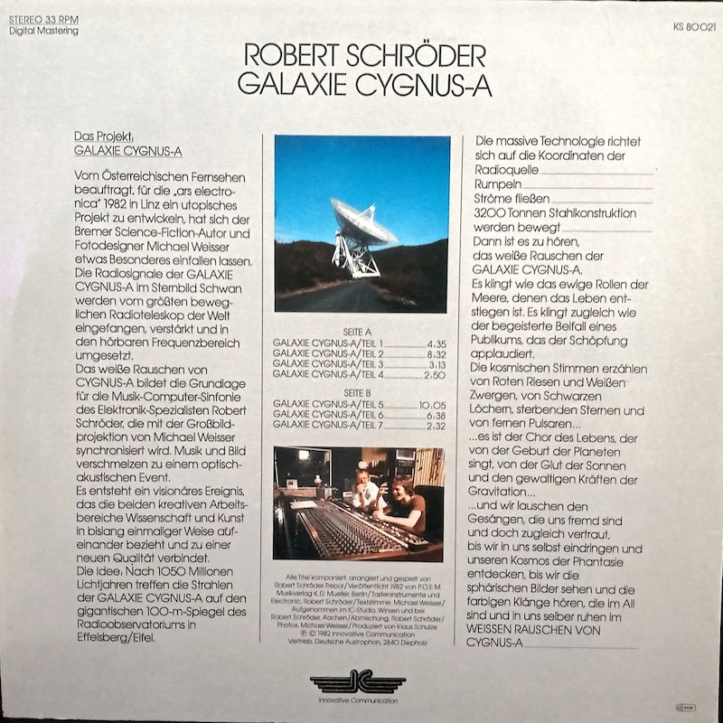 Robert Schröder – Galaxie Cygnus - A Back