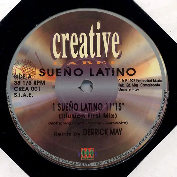Sueño Latino – Sueño Latino (Remix By Derrick May) Black Vinyl CREA 001 Side A