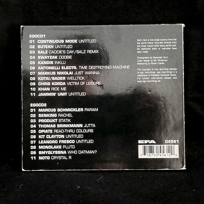 Various – Live Sets At Ego 1998-2000 Back